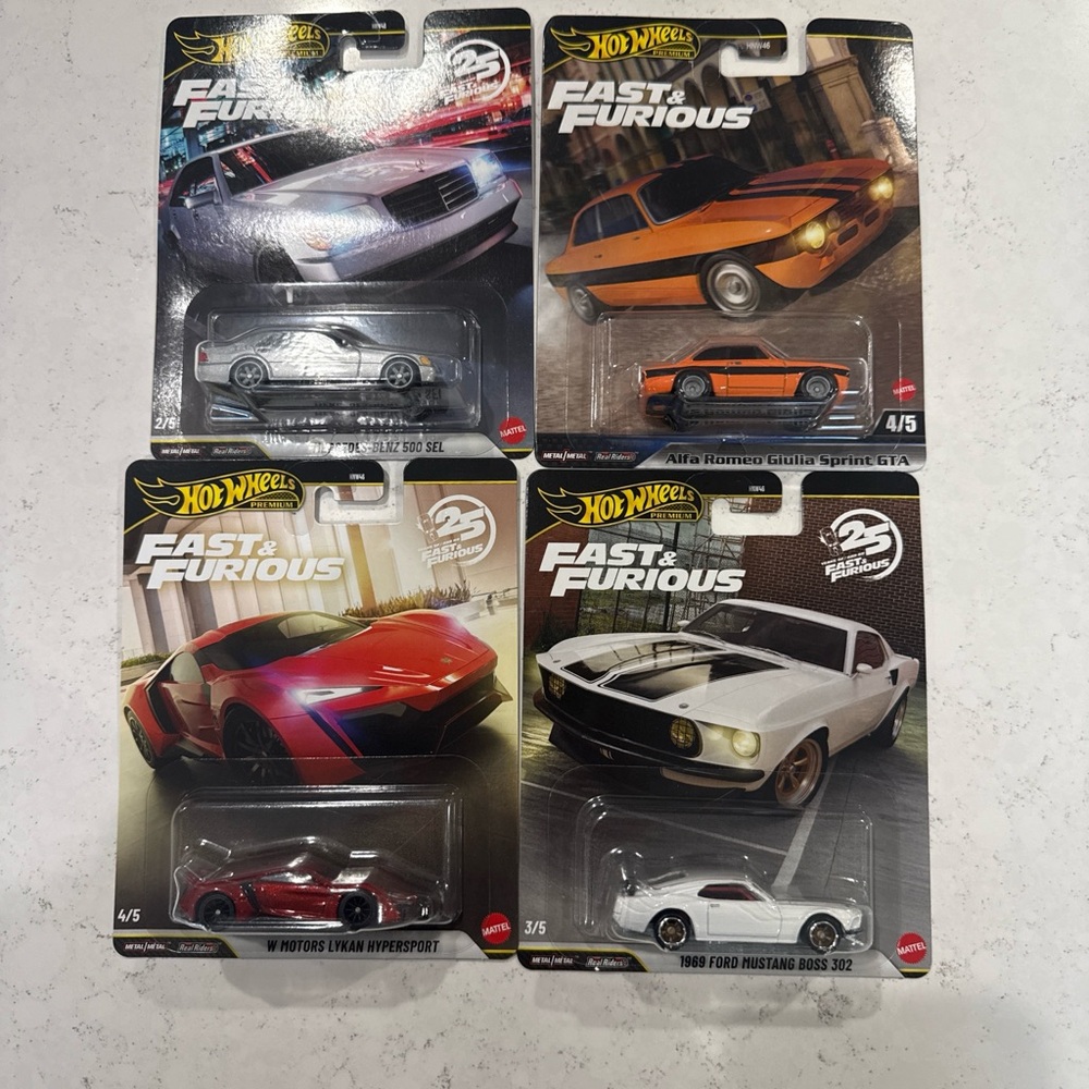 Hot Wheels Fast & Furious Die-Cast Car Collection